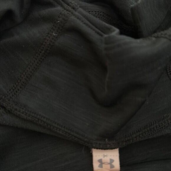 Under Armour Top Womens Medium Black Long Pull Over Long Sleeve Running Stretch - Picture 7 of 9
